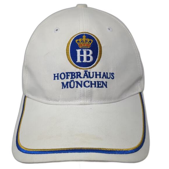Ramondi Other - Ramondi Hofbrauhaus Munchen Baseball Cap White Blue One Size Slideback Hat Logo